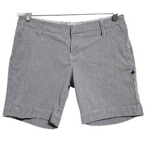 Hurley Striped Shorts Womens Size 11 Cotton Blend Casual Spring Style